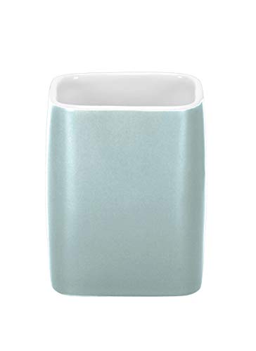 Kleine Wolke Cubic toothbrush cup, stoneware, opal, dimensions approx. 7.4 x 7.4 x 9.1 cm on sale